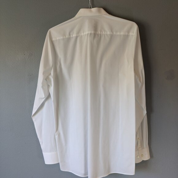 Olymp Level 5 Five business body fit beige dress shirt men 17.5/44 - Picture 5 of 11